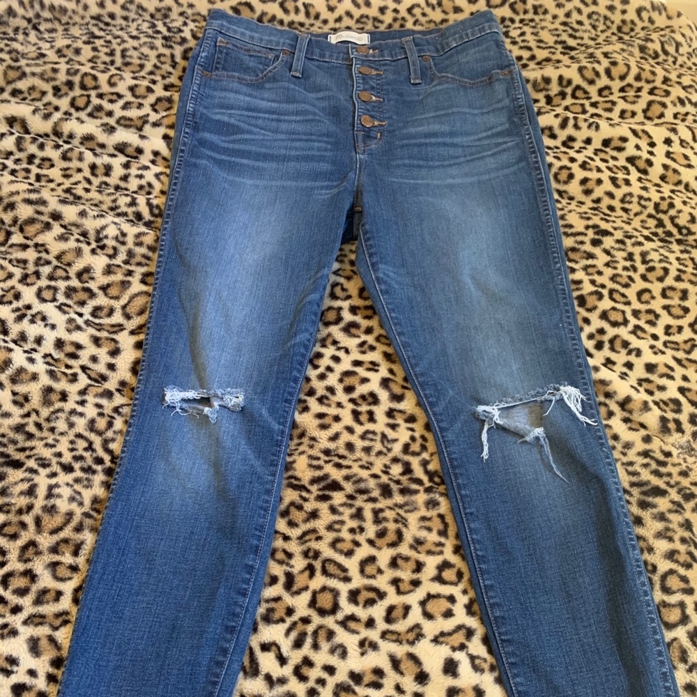 MADEWELL 10” high-rise skinny jeans 🤍